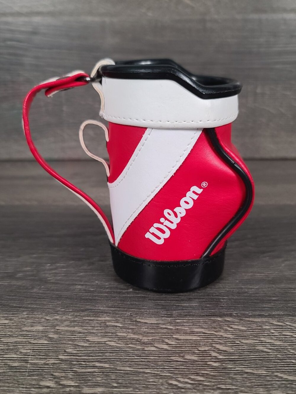 Wilson Branded Golf Bag Pen Pencil Holder Red and White